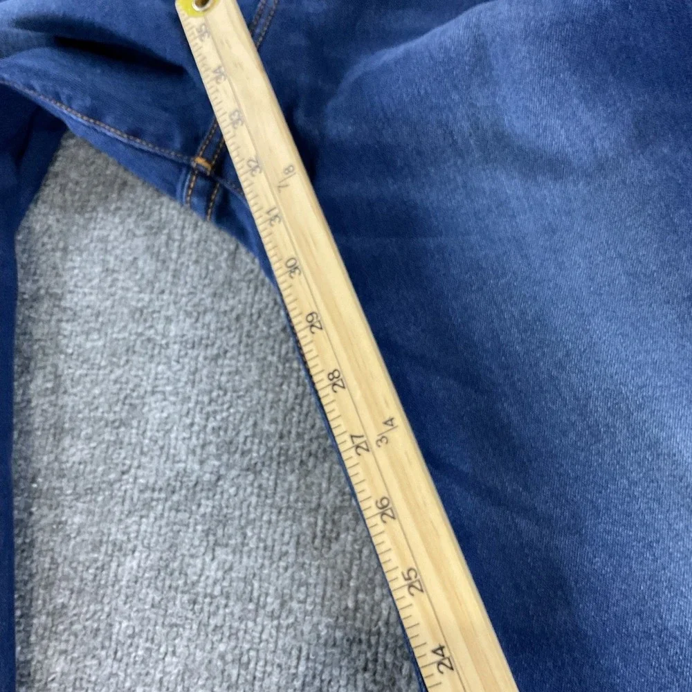 True Religion Billie Mid Rise Straight Jeans Womens 38x34 Blue Stretch Denim